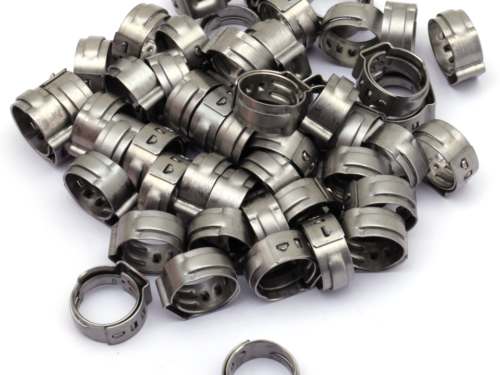 FASCETTE IN ACCIAIO TERMINALI PER TUBI STILE OEM