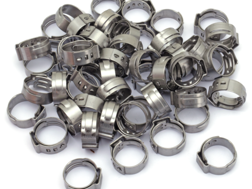 FASCETTE IN ACCIAIO TERMINALI PER TUBI STILE OEM