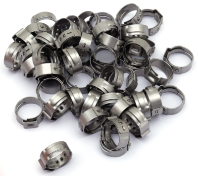 FASCETTE IN ACCIAIO TERMINALI PER TUBI STILE OEM