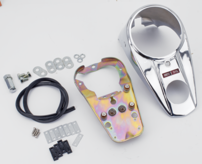 CRUSCOTTO CON DUE SPIE CON SUPPORTO PER SERBATOI FAT BOB