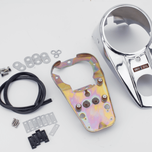 CRUSCOTTO CON DUE SPIE CON SUPPORTO PER SERBATOI FAT BOB