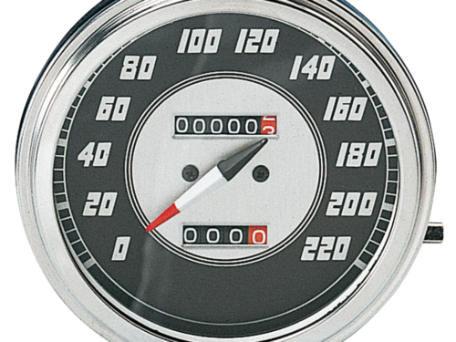 TACHIMETRO CON QUADRANTE NERO STILE 1946-1947