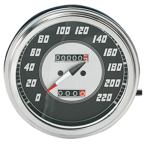 TACHIMETRO CON QUADRANTE NERO STILE 1946-1947
