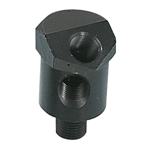 ADATTATORE IN PEZZO UNICO DI ALLUMINIO PER IL MONTAGGIO DI MANOMETRI OLIO SU BIG TWIN