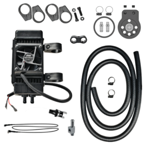 KIT RADIATORE JAGG A MONTAGGIO VERTICALE CON VENTOLA ASSISTITA