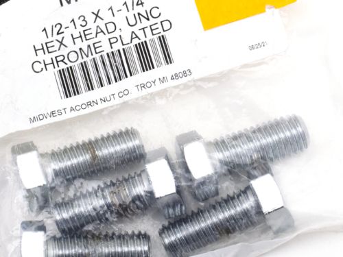 ASSORTIMENTO BULLONI UNC A TESTA ESAGONALE CROMATI