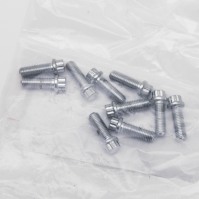 ASSORTIMENTO BULLONI A TESTA POLIGONALE CROMATI