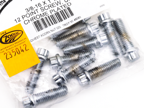 ASSORTIMENTO BULLONI A TESTA POLIGONALE CROMATI