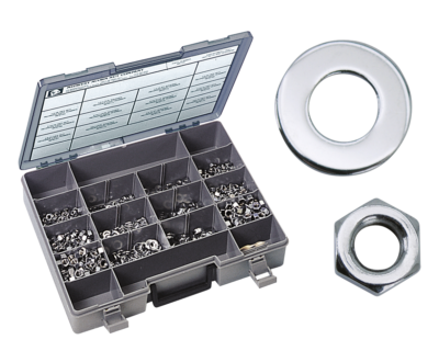 ASSORTIMENTO DADI E RONDELLE CROMATI