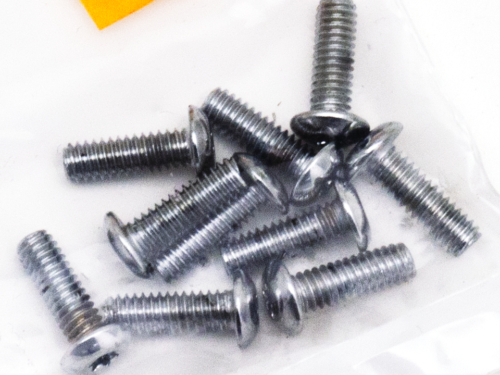 ASSORTIMENTO VITI TORX CON TESTA BOMBATA CROMATE