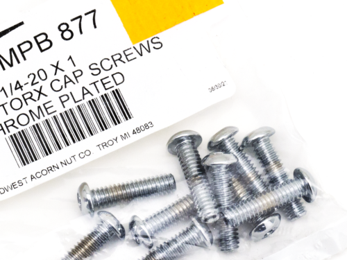 ASSORTIMENTO VITI TORX CON TESTA BOMBATA CROMATE