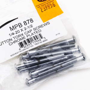 ASSORTIMENTO VITI TORX CON TESTA BOMBATA CROMATE