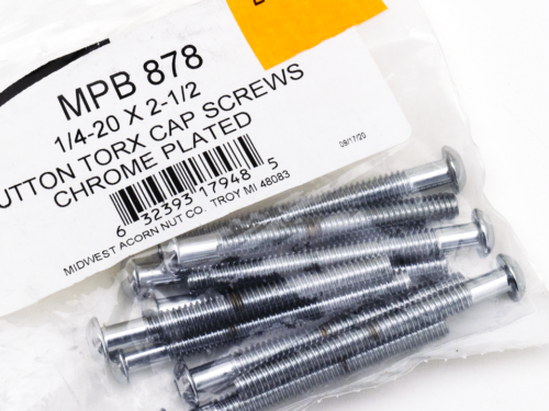 ASSORTIMENTO VITI TORX CON TESTA BOMBATA CROMATE