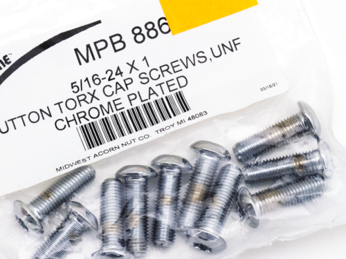 ASSORTIMENTO VITI TORX CON TESTA BOMBATA CROMATE