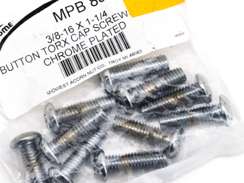 ASSORTIMENTO VITI TORX CON TESTA BOMBATA CROMATE