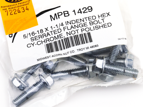 ASSORTIMENTO VITI CROMATE CON SCAVATURE PER MONTAGGIO FLANGE