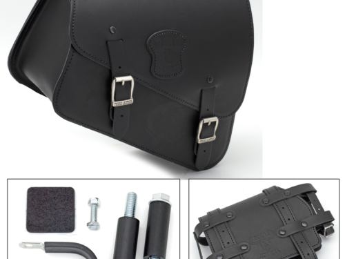 BORSA TEXAS LEATHER DA TELAIO SPORTSTER CON PORTA BOTTIGLIA