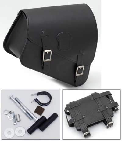 BORSA TEXAS LEATHER DA TELAIO SPORTSTER CON PORTA BOTTIGLIA