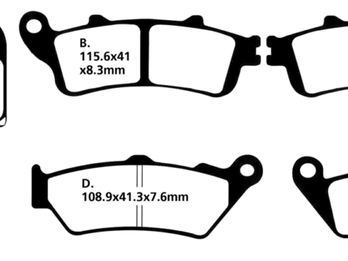 EBC POSTERIORI PASTIGLIE FRENO