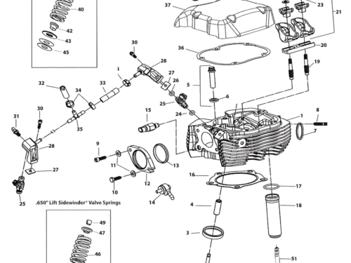 CYLINDER HEADS & PARTS FOR X-WEDGE ENGINES