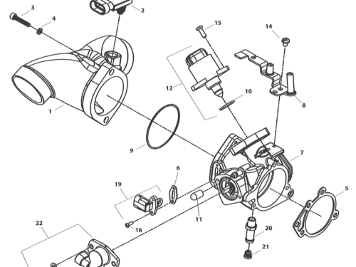 THROTTLE BODY & MANIFOLD FOR X-WEDGE