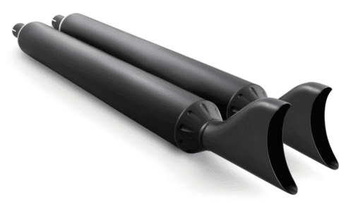TERMINALI SHARKTAIL 4" PER INDIAN POWERPLUS & THUNDERSTROKE | 1 TERMINALI SHARKTAIL 4" PER INDIAN POWERPLUS & THUNDERSTROKE