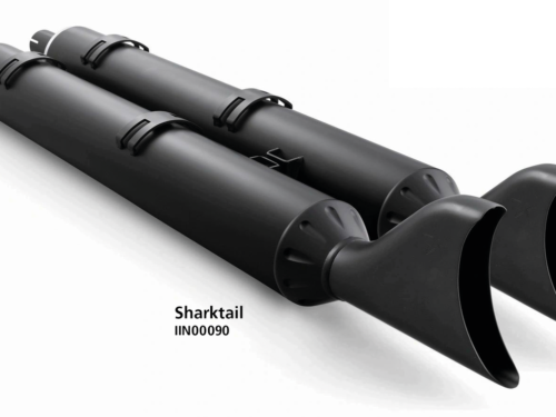 TERMINALI SHARKTAIL 4" PER INDIAN POWERPLUS & THUNDERSTROKE