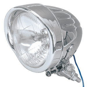 FARO SUPPLEMENTARE CROMATO DA 4 1/4" LONG BODY CON ATTACCO INFERIORE