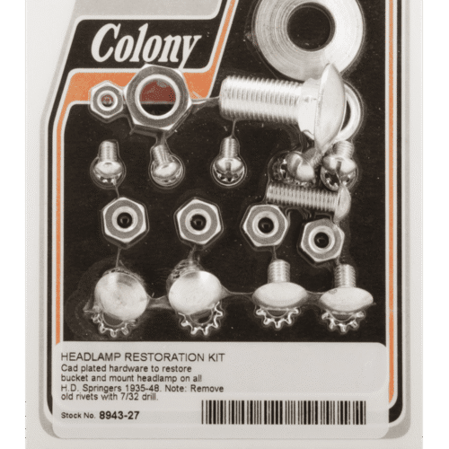 KIT DI MONTAGGIO E RESTAURO FANALE ANTERIORE 1935-1948