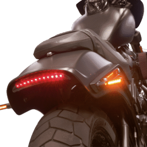 FANALE POSTERIORE REVOX PER SPORTSTER & MILWAUKEE EIGHT FAT BOB CON PARAFANGHI ACCORCIATI