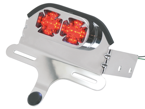 FANALE POSTERIORE A LED STILE FATBOB "TWIN CROSS"