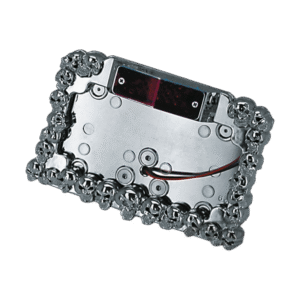 SUPPORTO TARGA CON LUCE A LED "SKULL MANIAC"