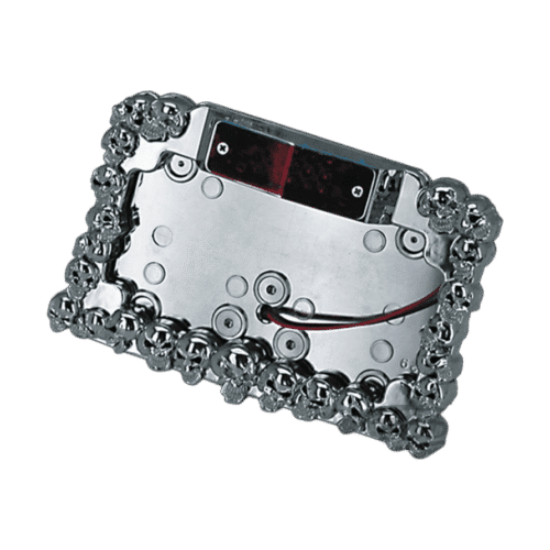 SUPPORTO TARGA CON LUCE A LED "SKULL MANIAC"