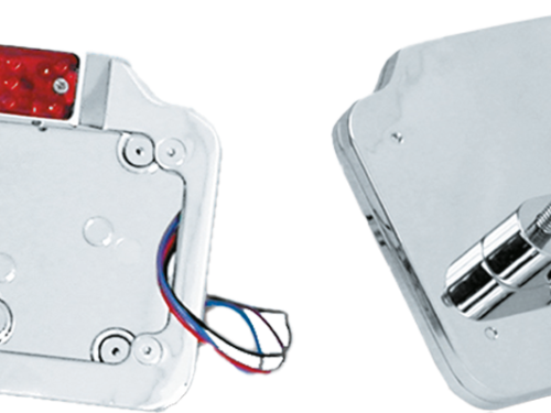 STAFFA MONTAGGIO TARGA E LUCE A LED