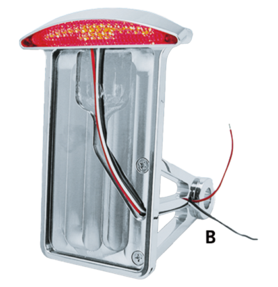STAFFE MONTAGGIO TARGA CON LUCE POSTERIORE A LED PER ATTACCO LATERALE E PARAFANGO