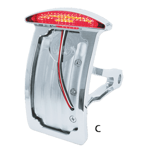 STAFFE MONTAGGIO TARGA CON LUCE POSTERIORE A LED PER ATTACCO LATERALE E PARAFANGO | 1 STAFFE MONTAGGIO TARGA CON LUCE POSTERIORE A LED PER ATTACCO LATERALE E PARAFANGO