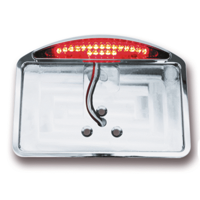 STAFFE MONTAGGIO TARGA CON LUCE POSTERIORE A LED PER ATTACCO LATERALE E PARAFANGO
