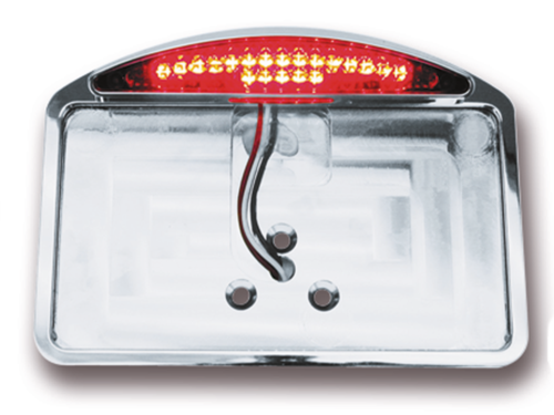 STAFFE MONTAGGIO TARGA CON LUCE POSTERIORE A LED PER ATTACCO LATERALE E PARAFANGO