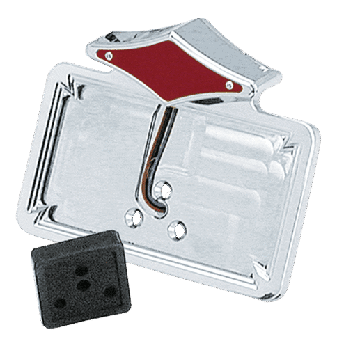 SUPPORTO TARGA CON FANALE A LED STILE DIAMANTE