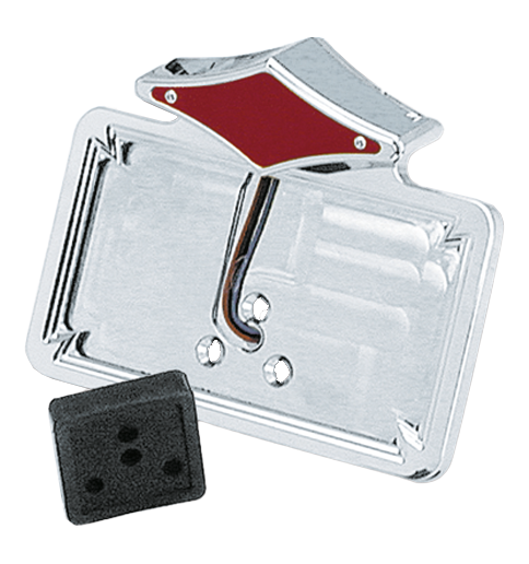 SUPPORTO TARGA CON FANALE A LED STILE DIAMANTE | 1 SUPPORTO TARGA CON FANALE A LED STILE DIAMANTE