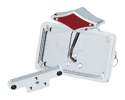 SUPPORTO TARGA CON FANALE A LED STILE DIAMANTE