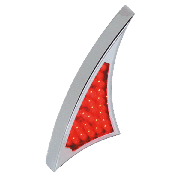 PORTA TARGA LATERALE CON FANALE GOTHIC A LED - 1 PORTA TARGA LATERALE CON FANALE GOTHIC A LED