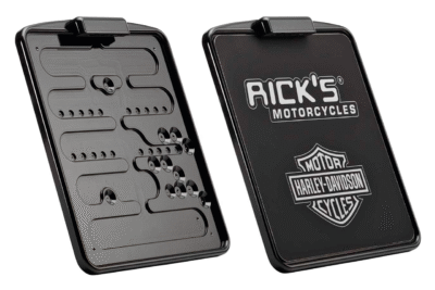 BASE PORTA TARGA RICK'S IN ALLUMINIO BILLET