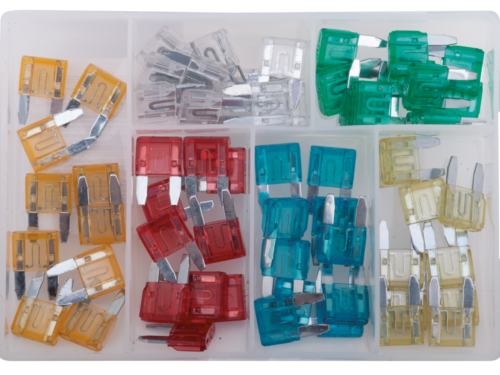 ASSORTIMENTO 60 PEZZI MINI FUSIBILI A BAIONETTA