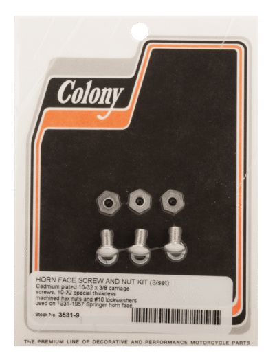 KIT VITI E DADI COPERTURA CLACSON PER SPRINGER COLONY