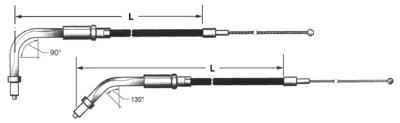 T15 - CAVI ACCELERATORE ANDATA E RITORNO XR1200 & XR1200X 2008-2013
