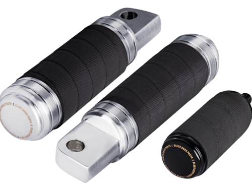 PEDANE POGGIA PIEDI E PEDALINI FRENO E CAMBIO CON GOMMA SIMIL NASTRO TELATO BLACK DUCK