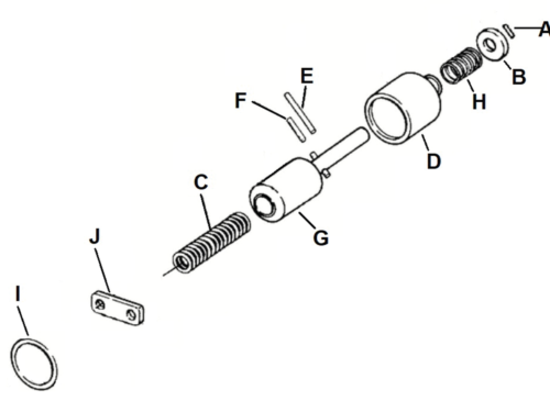 KIT DI RIPARAZIONE DEL PISTONE DEL SOLENOIDE 1965-1988