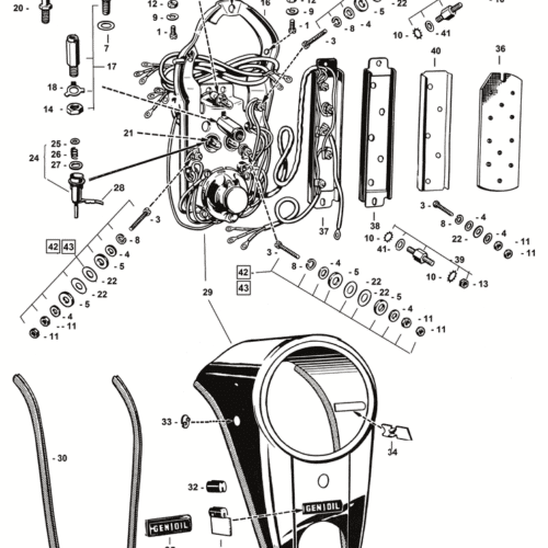 PANNELLO STRUMENTI 1962-1967