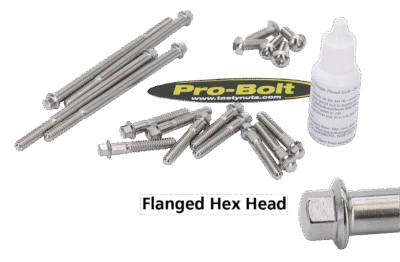 KIT DI BULLONERIA IN ACCIAIO INOX LUCIDATA A SPECCHIO PRO-BOLT